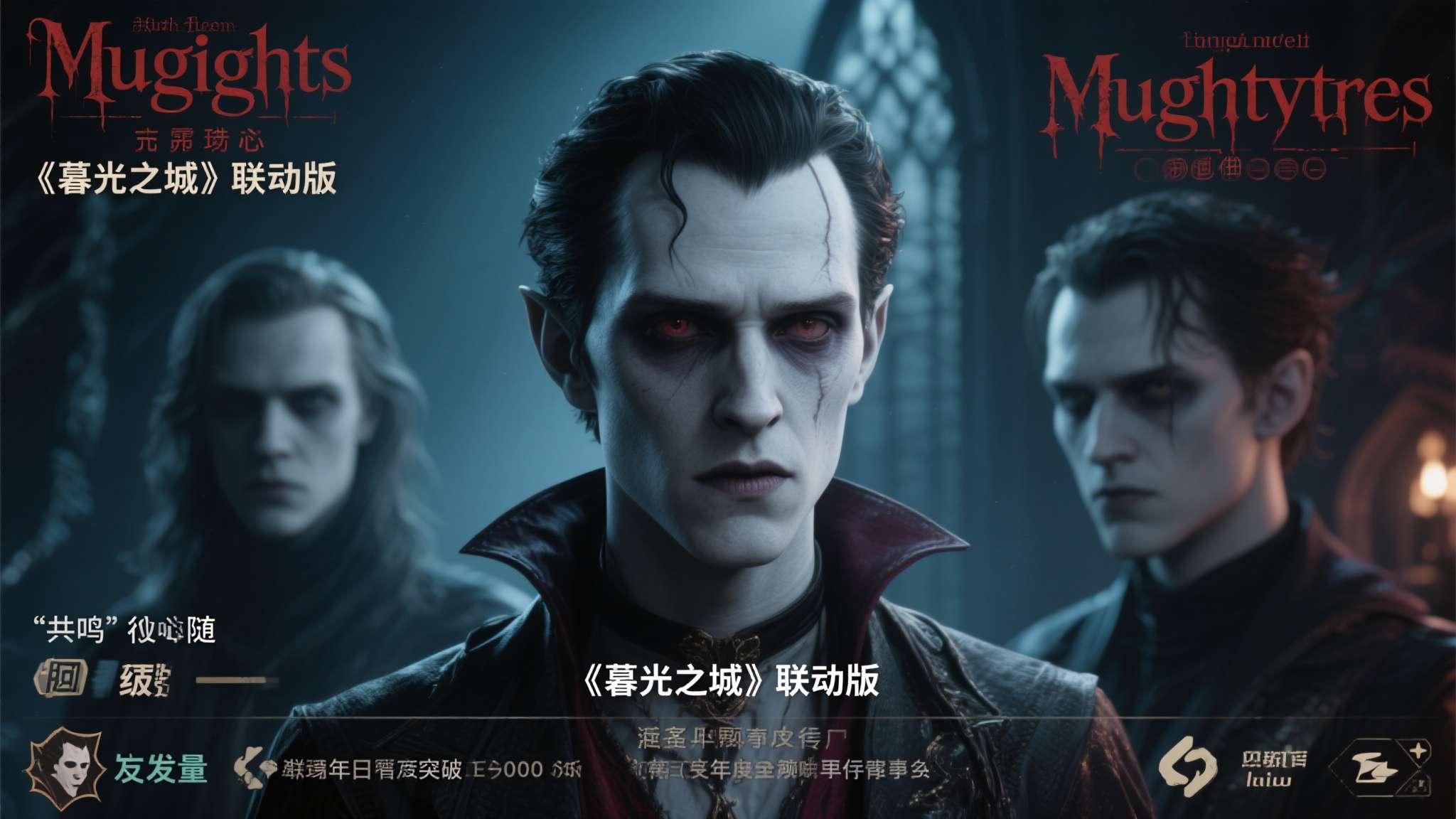 这一画面与吸血鬼题材电影《暮光之城》中那些苍白、异化的角色形象产生了奇妙的"共鸣