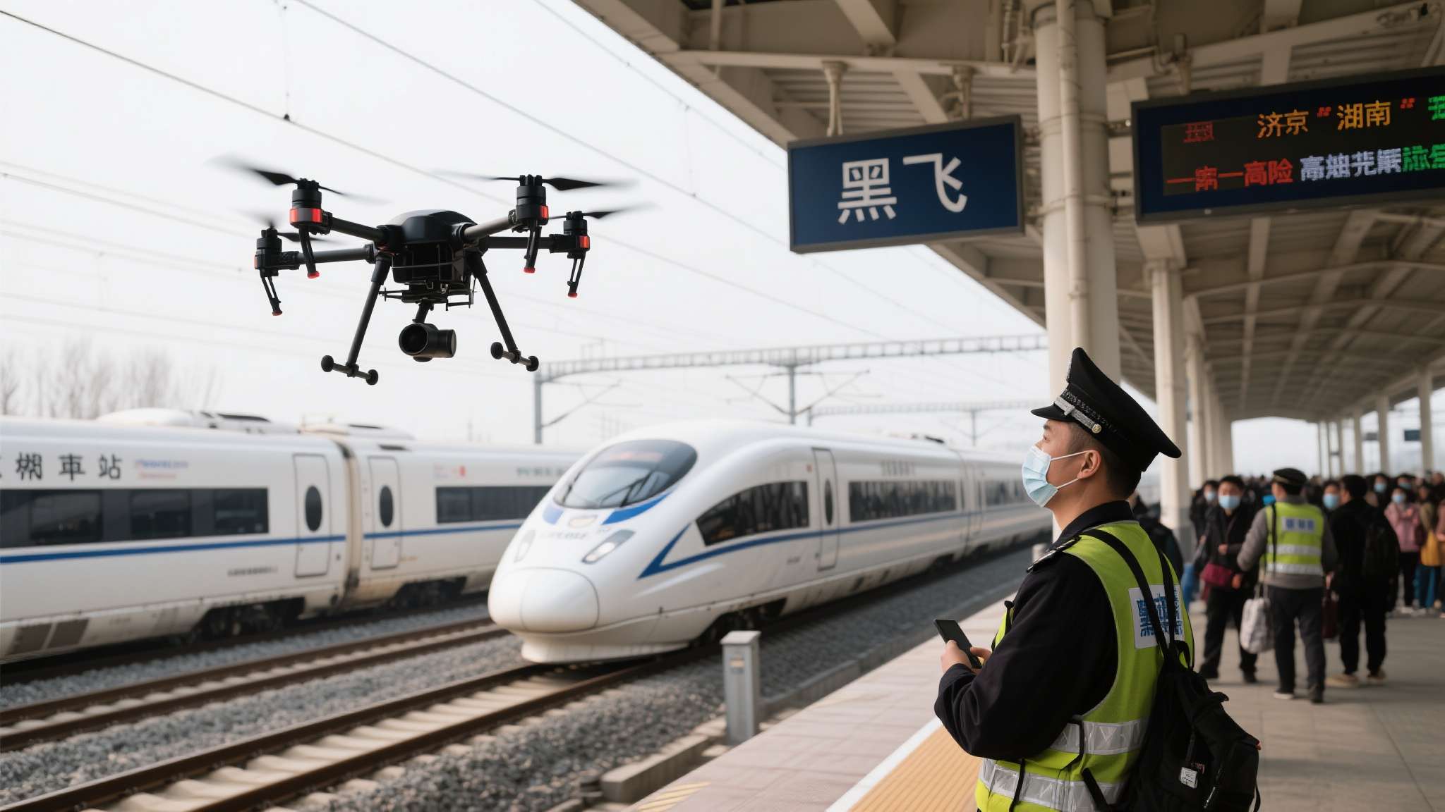 无人机违规闯入高铁空域 多起典型案例敲响安全警钟剖析